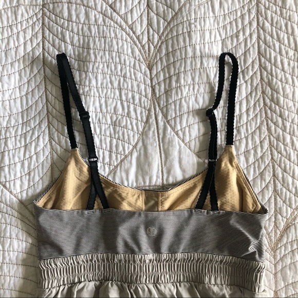 2/$30🍑 LULULEMON Bliss Tank Cashew/Tonka Stripe - Picture 5 of 9